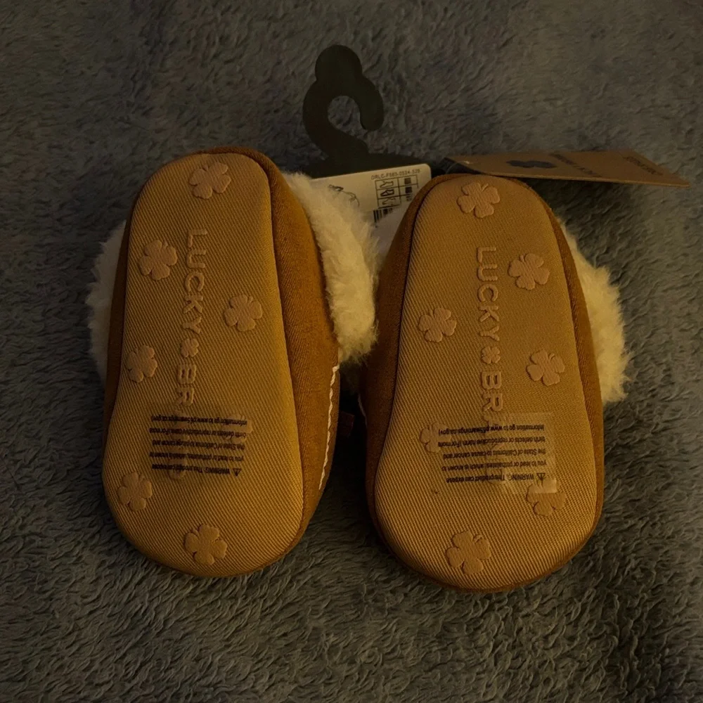 Lucky Brand Brown Kids Moccasins with Cream Lining